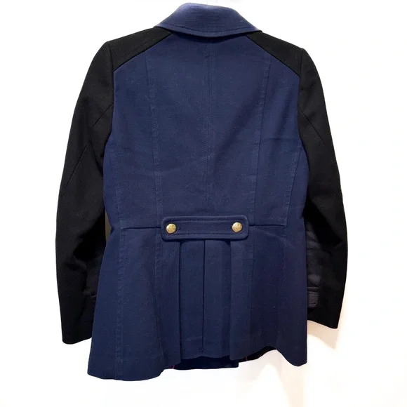 Banana Republic Double Breasted Military Blazer Navy/Black Small - Picture 3 of 12